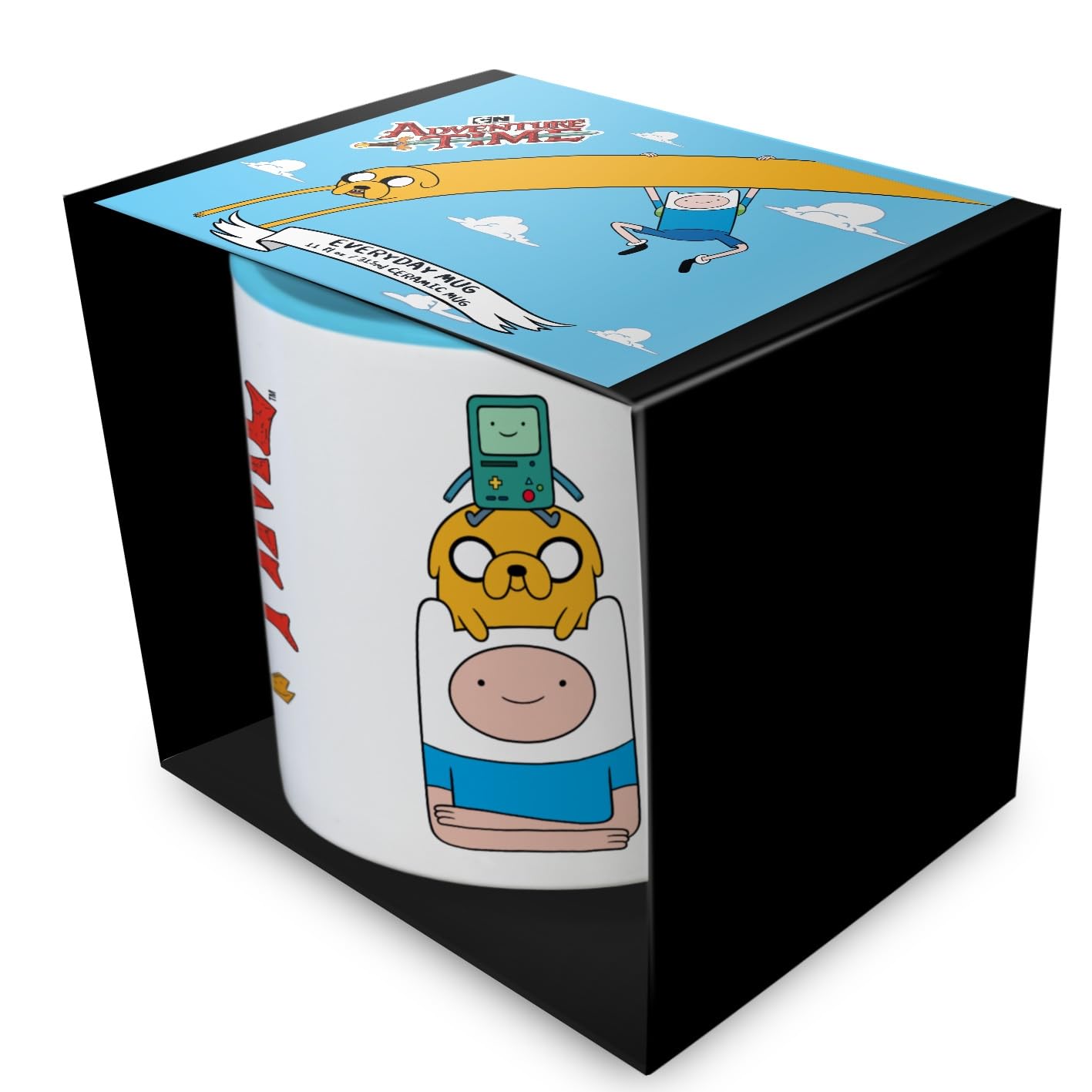 Pyramid International Adventure TIME Mug – 'Trio Coloured Inner POD' Themed Ceramic Drinkware with Stylish Finish – 11oz / 315ml – One Size