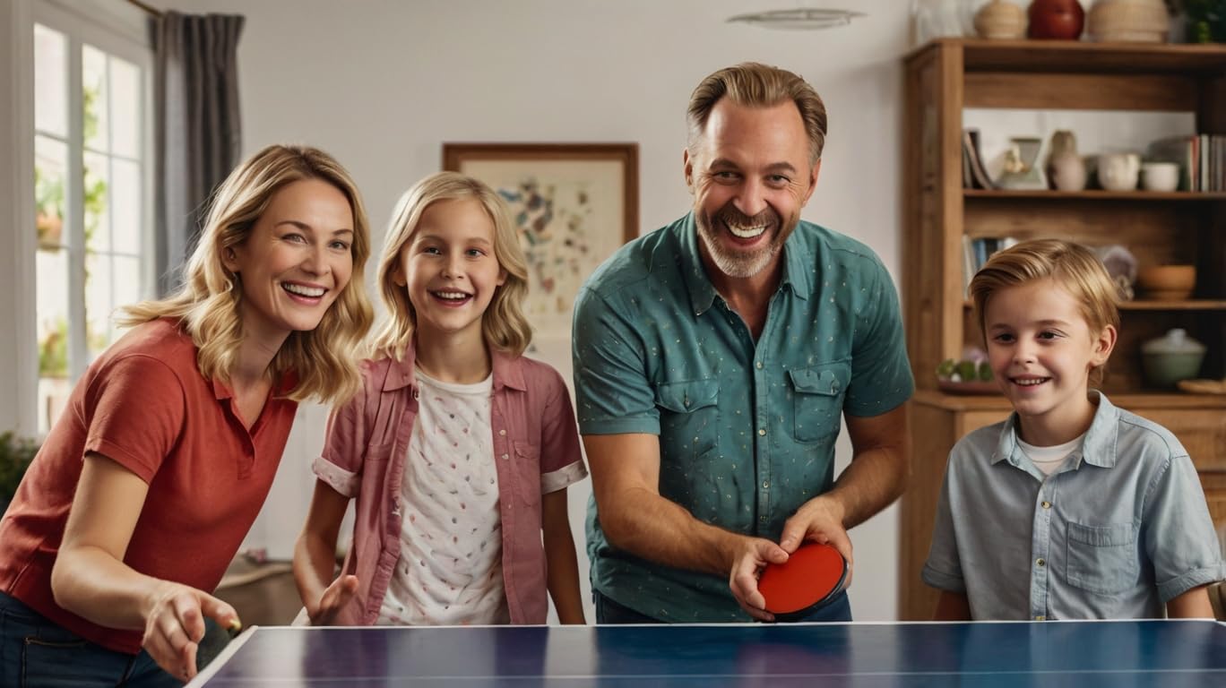 Ping Pong Paddles - Hochleistungs Set mit Premium Tischtennisschlägern, 3-Star Ping Pong Bälle, Kompakter Aufbewahrungskoffer | Tischtennis-Set