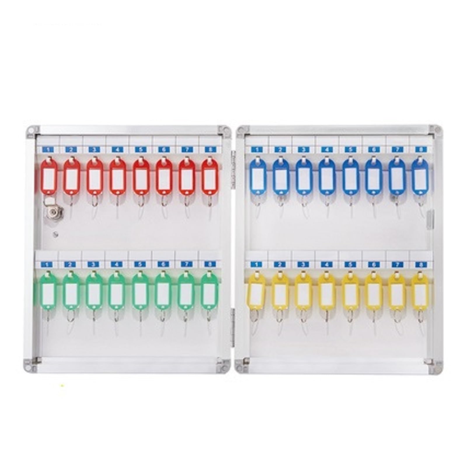 Cassaforte per chiavi Armadietto Portachiavi In ​​lega Di Alluminio Casseforti A Parete For La Gestione Della Sicurezza Keybox Storage Contiene Tessere Portachiavi For L'home Office Aziendale(F012)