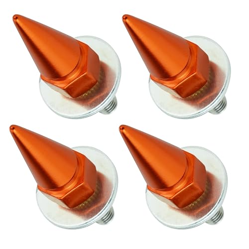 Miniatura 8 de Arenbel Spike - Kit de tornillos para placa de matrícula de motocicleta, marco de automóvil, tuercas para vehículos, motocicletas, camiones, SUV, 4