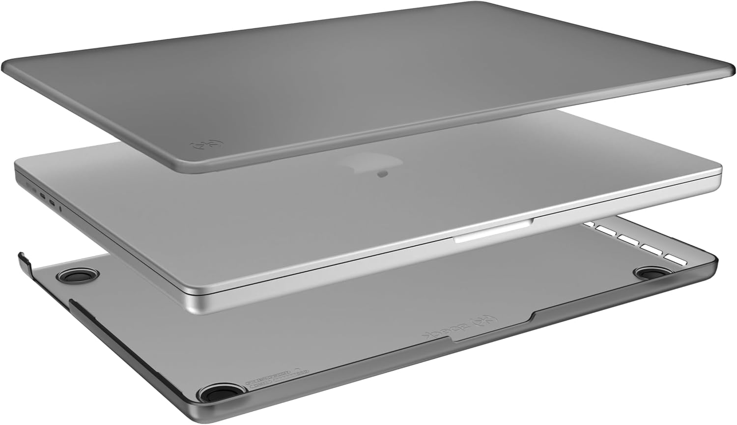 Speck SmartShell MacBook Pro 16 Case - M3/M2/M1 Pro/Max (2021-2023) - Scratch Resistant Hardshell - Onyx Black