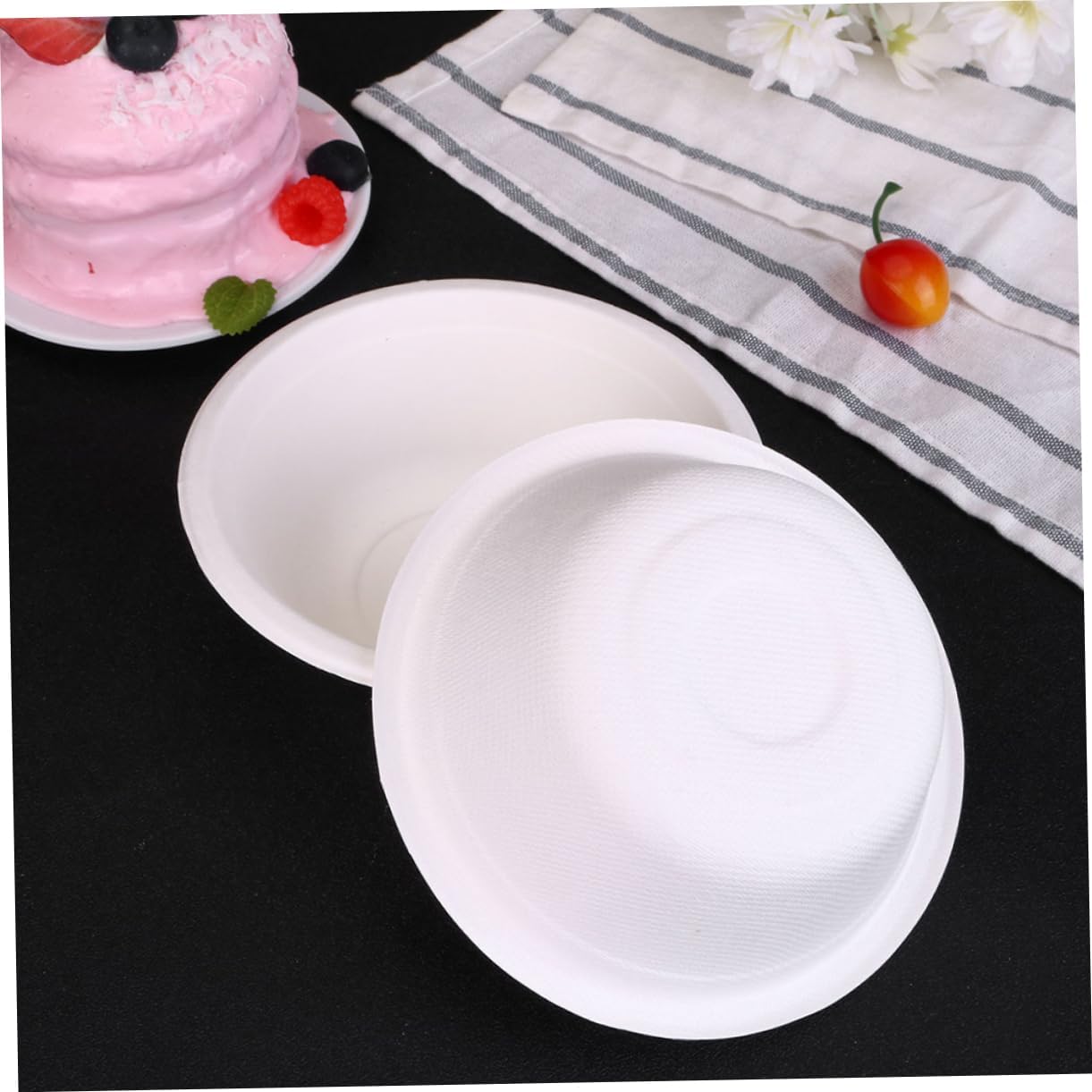 100pcs Bowls Food Bowls for Soup Noodles Salads Takeaway Packaging for Events Parties and Home Use