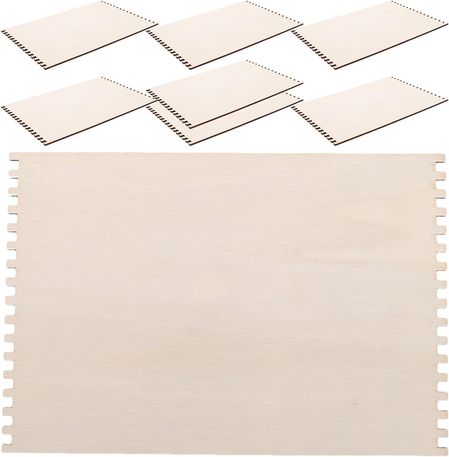 CIMAXIC 8pcs Weaving Base Board: 8.7"x5.9" Wooden Frame for Basket Crochet - DIY Weaving Loom Kit - Beginner Craft Loom for Yarn Knitting & Macrame Projects