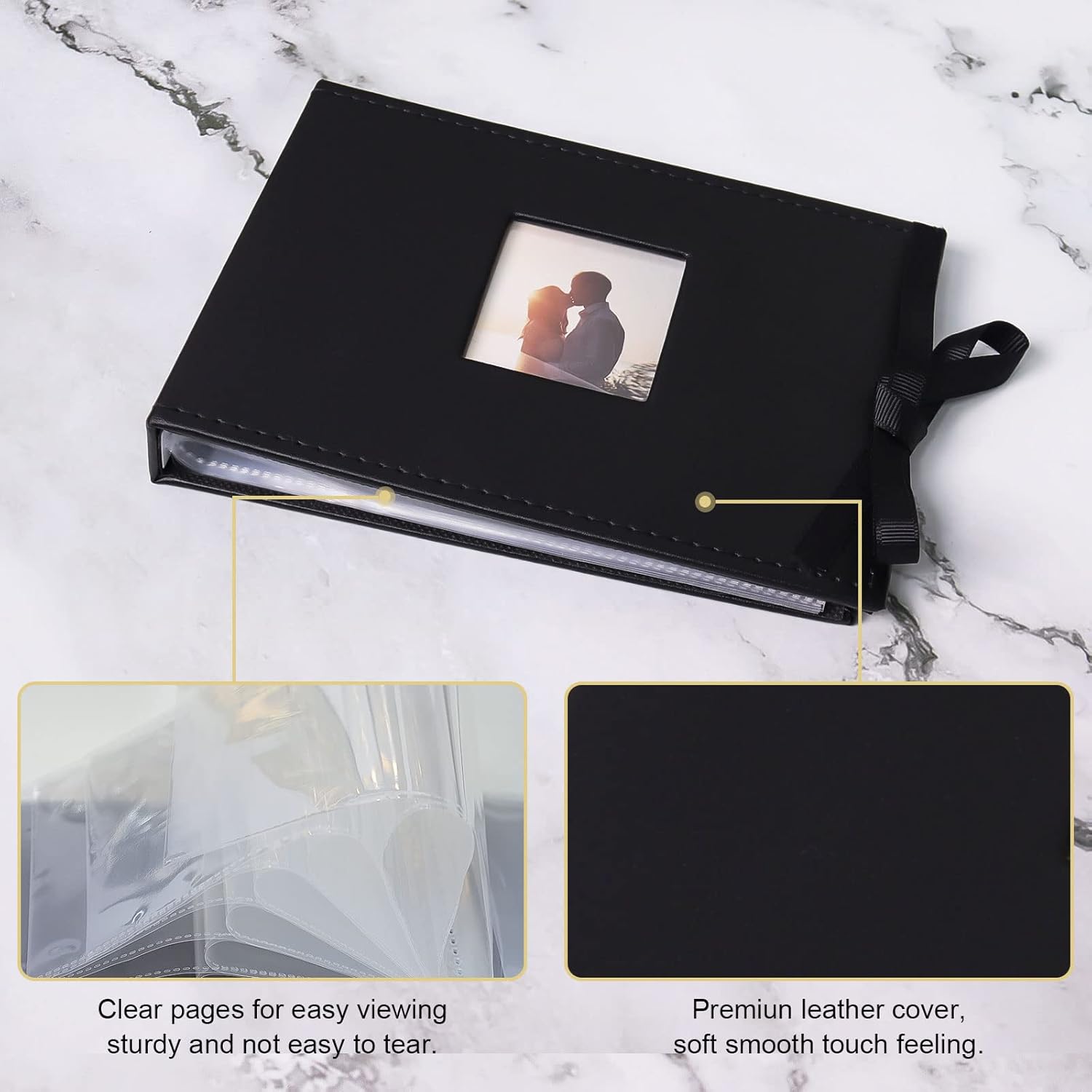 Buy Vienrose Small Photo Album 4x6, Mini Picture Book with Pockets