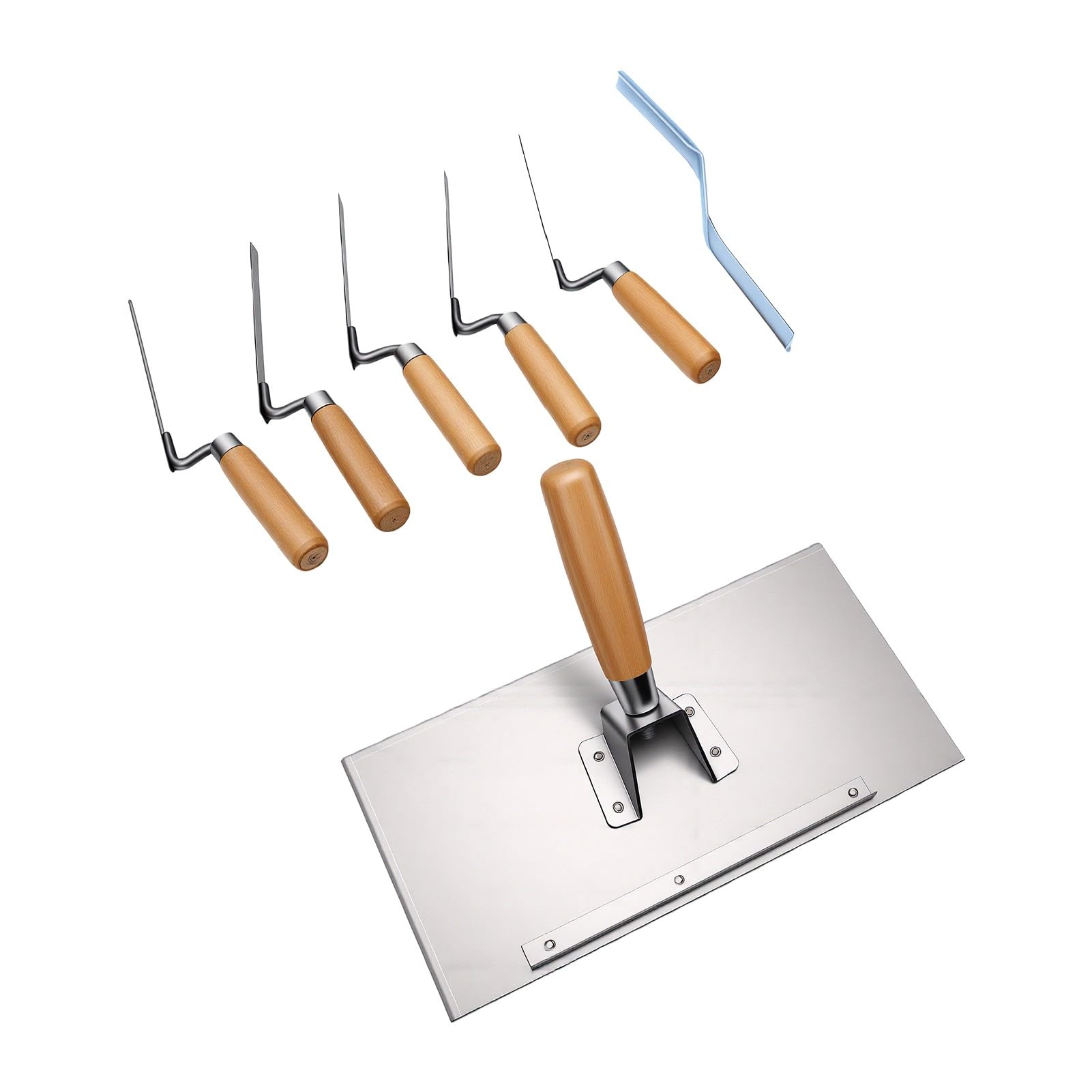 Truelle à Pointer Set, Outils de Maçonnerie Durables, 5 Tailles
