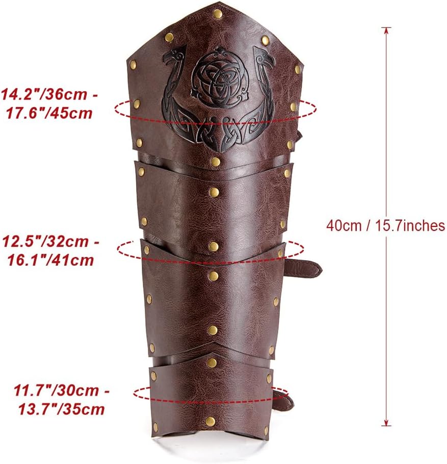 Medieval Boot Covers for Men Renaissance Pirate Boots Cover Faux Leather Shoes Cover Viking Warrior Knight Armor Leg Gaiters