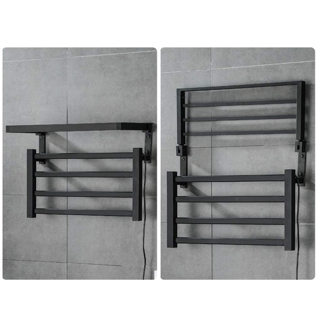 SOVORM Toallero eléctrico, Rejilla de Secado Plegable de Aluminio Toallero de baño termostático Inteligente, Rejilla calefactora de Soldadura de Carbono para el hogar, Utilizada en el baño The New