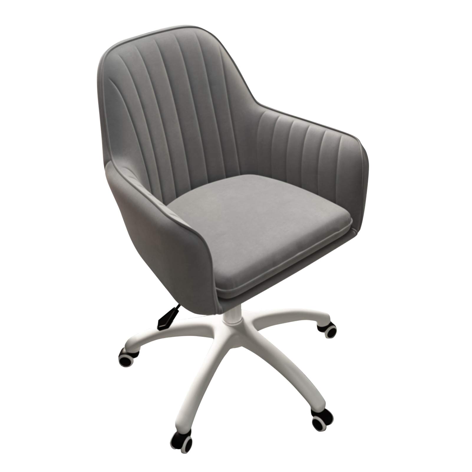 Chair Desk Chair Swivel Ergonomic Office Chair Swivel Home Office Desk Chair - Mid-Back Recliner Comter Tufted Chair, Perfect Posture Delux Task Chair (Gray)