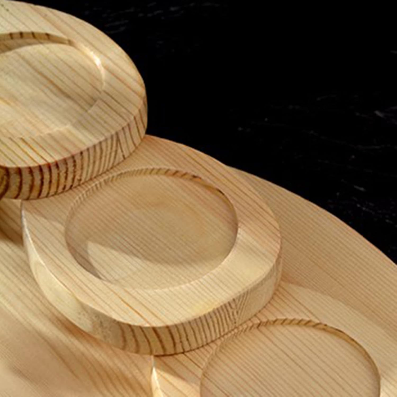 AIZYR Sashimi Sushi Serving Platter - Wooden Creative Serving Tray Plate Japanese Style Sushi Tableware Decoration for Sushi Restaurant, Home Or Party