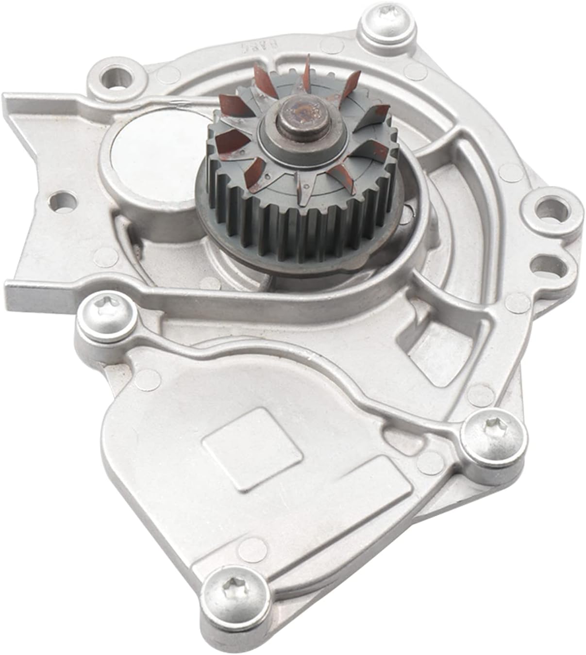 01107 Water Pump w/Back Plate Housing & Thermostat for [2.0 Turbo, 1984cc 121cu], 2009-2018 TT A3 A4 A5 A6 Q3 Q5 (Quattro/Allroad), Jetta Passat CC Eos for Tiguan (Limited)
