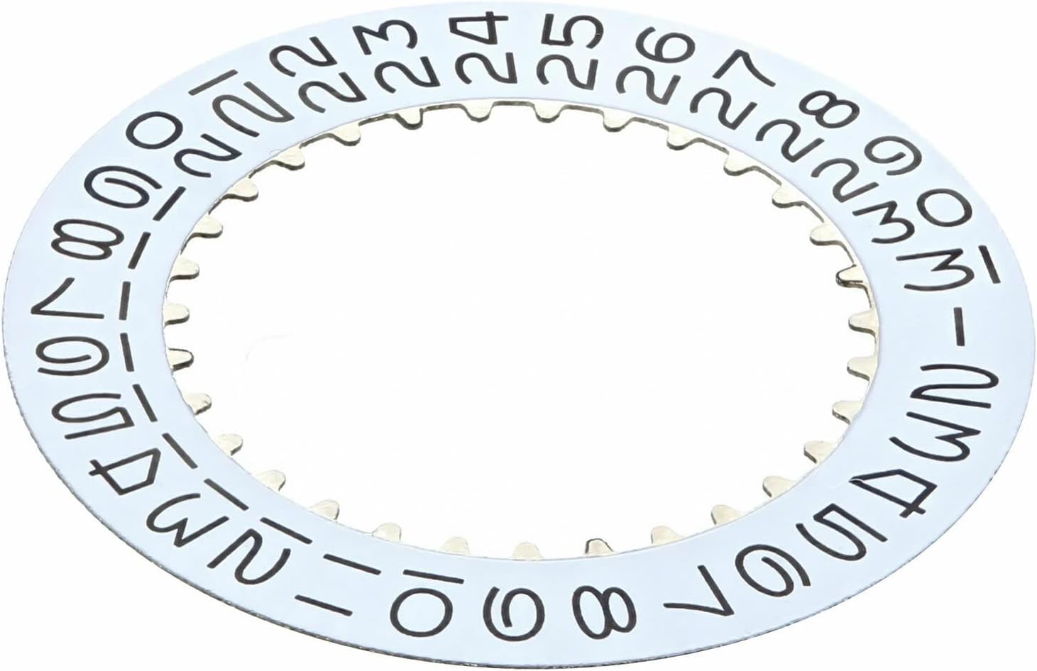 Ewatchparts Calendar Date Disc Compatible With Rolex Movement 1575, 1601,1603 Date, Datejust NQS White