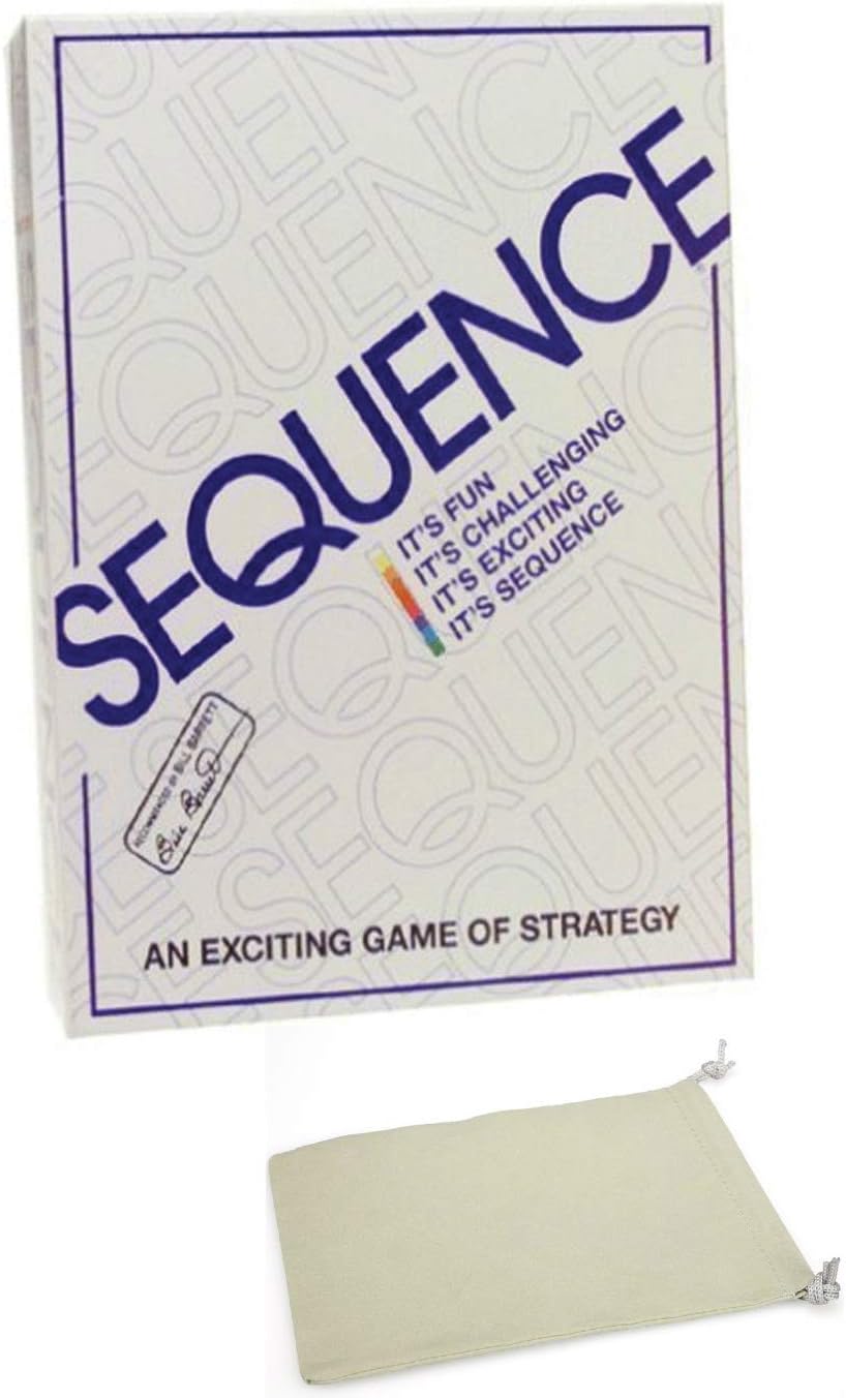 Strategy Cards Board Game Bundle with Drawstring Bag