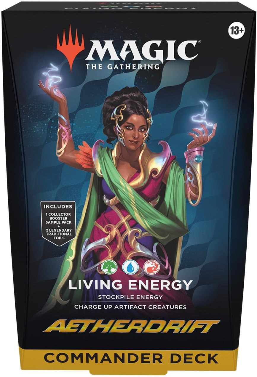 Magic The Gathering Aetherdrift Commander Deck Living Energy Green/Blue/RED (SD1)