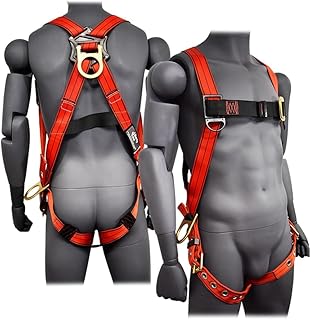 Liberty Line Freedom Essential 3-Point Full Body Harness, 3 D-rings, Tongue Buckle Legs (ANSI)