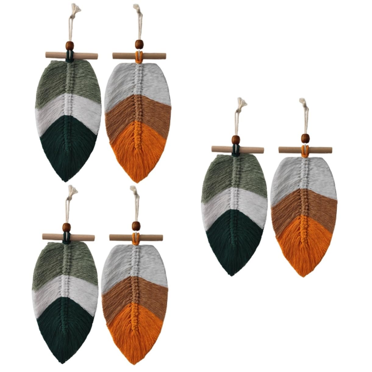 Pendentif artisanal macramé pour une ambiance douce et zen