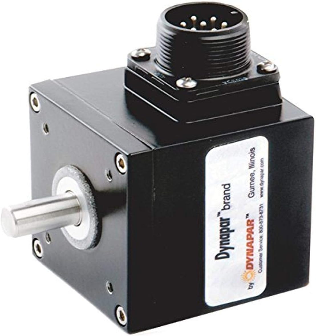 2206001000 Qube Encoder (Rotary, Optical, Incremental), 600 PPR, 3/8" Single Shaft, 5V-26V Open Collector, 6-Pin Connector