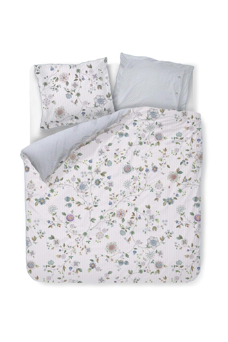 Pip Studio Bettbezugsset Flores Bailando Gebrochen Weiss 200x200cm