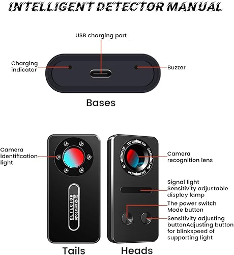 Miniatura 8 de Detectores de cámara oculta, detectores de errores Detector de cámara espía Detectores de dispositivos ocultos, detector antiespía RF Detector de
