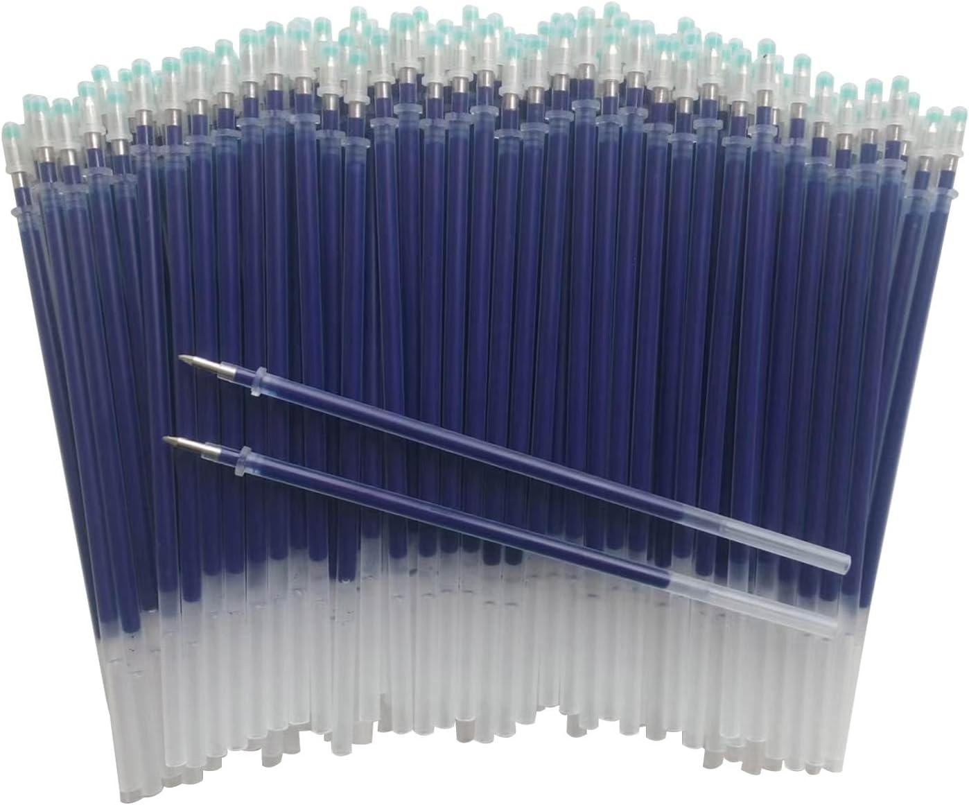 Twokiln Gel Pen Refills 0.5 mm,100 Pack Pen Refills Gel,Ink Pen Refills Blue,Used