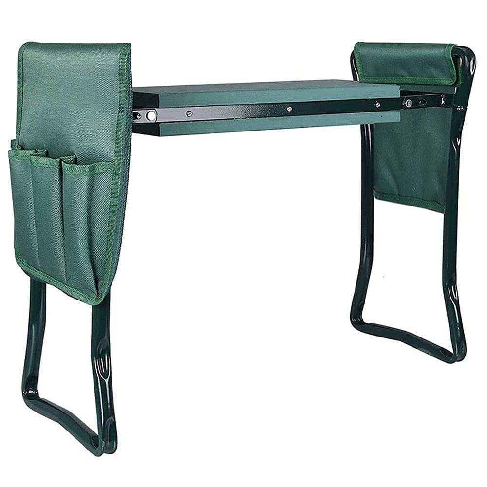 Cojín para arrodillarse, Taburete de jardín for arrodillarse, Asiento Multiusos for arrodillarse con Bolsa de Herramientas, fácil de Transportar y Plegable.
