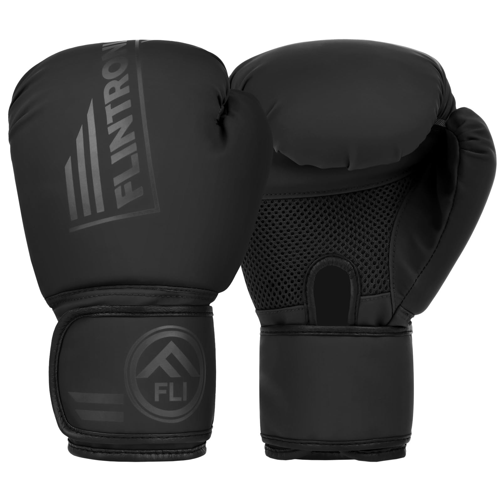 Flintronic Guantoni da Boxe in Pelle, Guantoni Boxe Unisex Adulto per Muay Thai, MMA e Allenamento