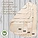 Luvdbaby Burp Cloths - 4 Pack - Undyed Organic Cotton - Neutral Color Burping Spit Up Cloths for Baby Boys and Girls
