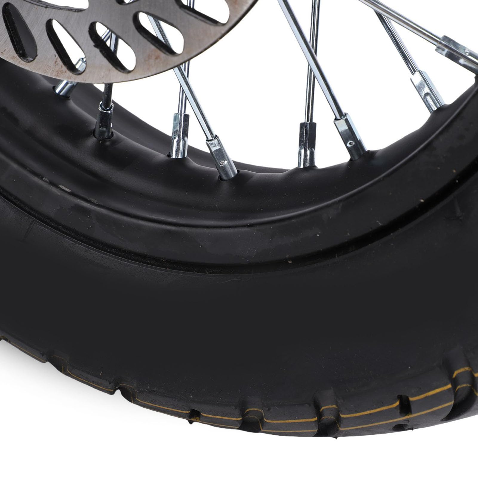 Yctze Ruota Posteriore Completa, Cerchio con Pneumatico 90 90 12, Asse da 15 Mm, for Scooter Elettrico | Disco freno 190 mm e pignone 420 41T per pit bike Apollo SSR XR CRF Kayo KLX