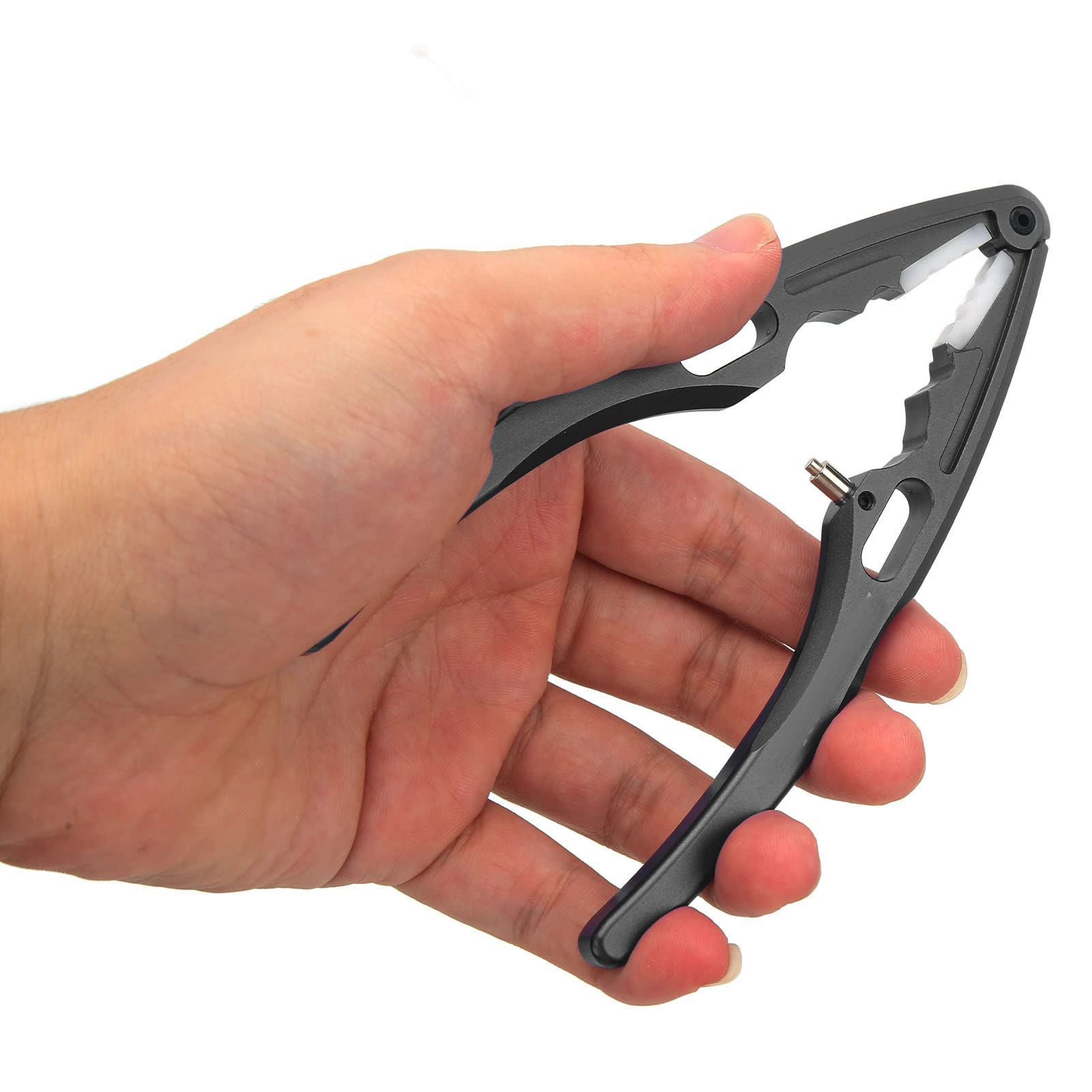 RC Shock Pliers, Multifunction RC Plier Universal Aluminum Alloy Portable for RC Model Cars (Black), Small - Image 4