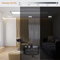 Aimosen LED Mennyezeti Lámpa 100x25cm, 40W Ultravékony, Szabályozható Fényerő, 2700K-6500K Állítható Színhőmérséklet, Távirányítós 4