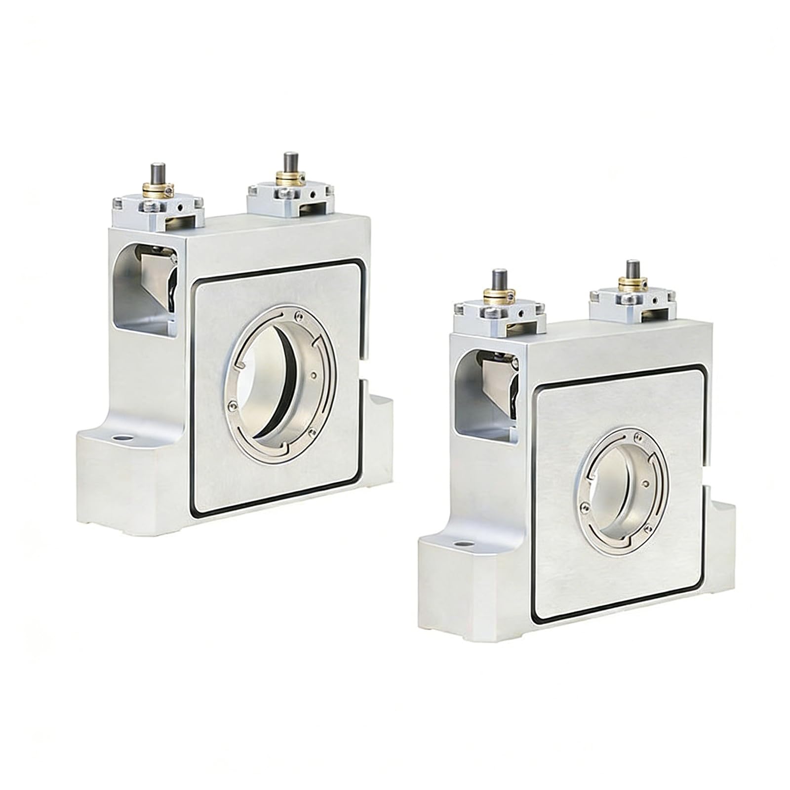 Hochpräziser optischer Spiegelhalter, geringe Ausgasung, verstellbare Aluminiumhalterung für 6–11,5 mm Dicke, ideal für Vakuum- und Laseranwendungen