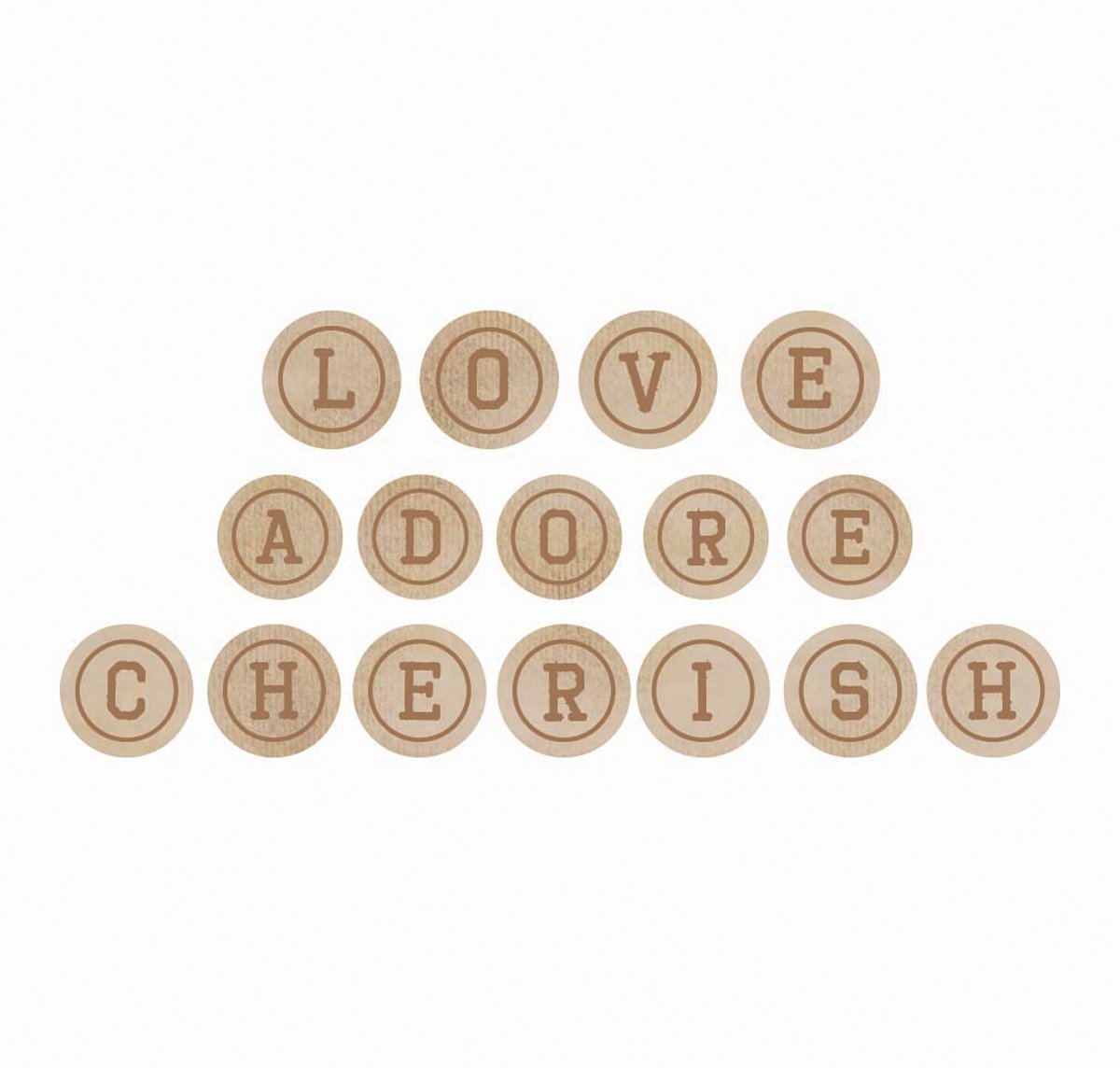 Kaiser Craft Cherish Wooden Letter Words