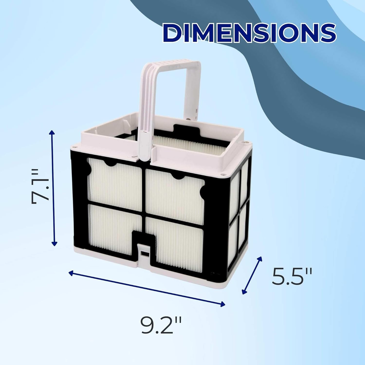 Ganador Pool Cleaner Replacement Ultra-Fine Filter Basket w/Panels Compatible with Dolphin S50 DB1 E10, Suits R9991460-R1