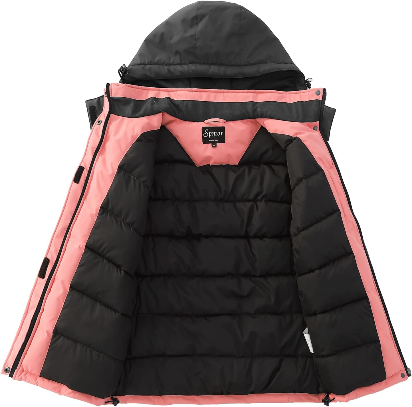 Spmor Women's Waterproof Ski Jacket Hooded Snowboard Coat Warm Winter Snow Jackets - Image 3