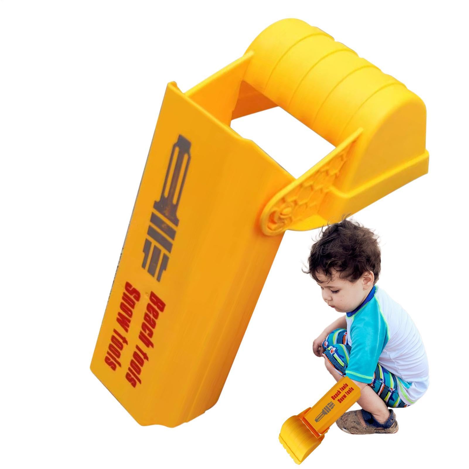 Genérico Giocattolo per escavatore da spiaggia, braccio di scavo manuale da 35 cm, per bambini, per spiaggia all'aperto, giocattolo con pala resistente, veicolo da costruzione S