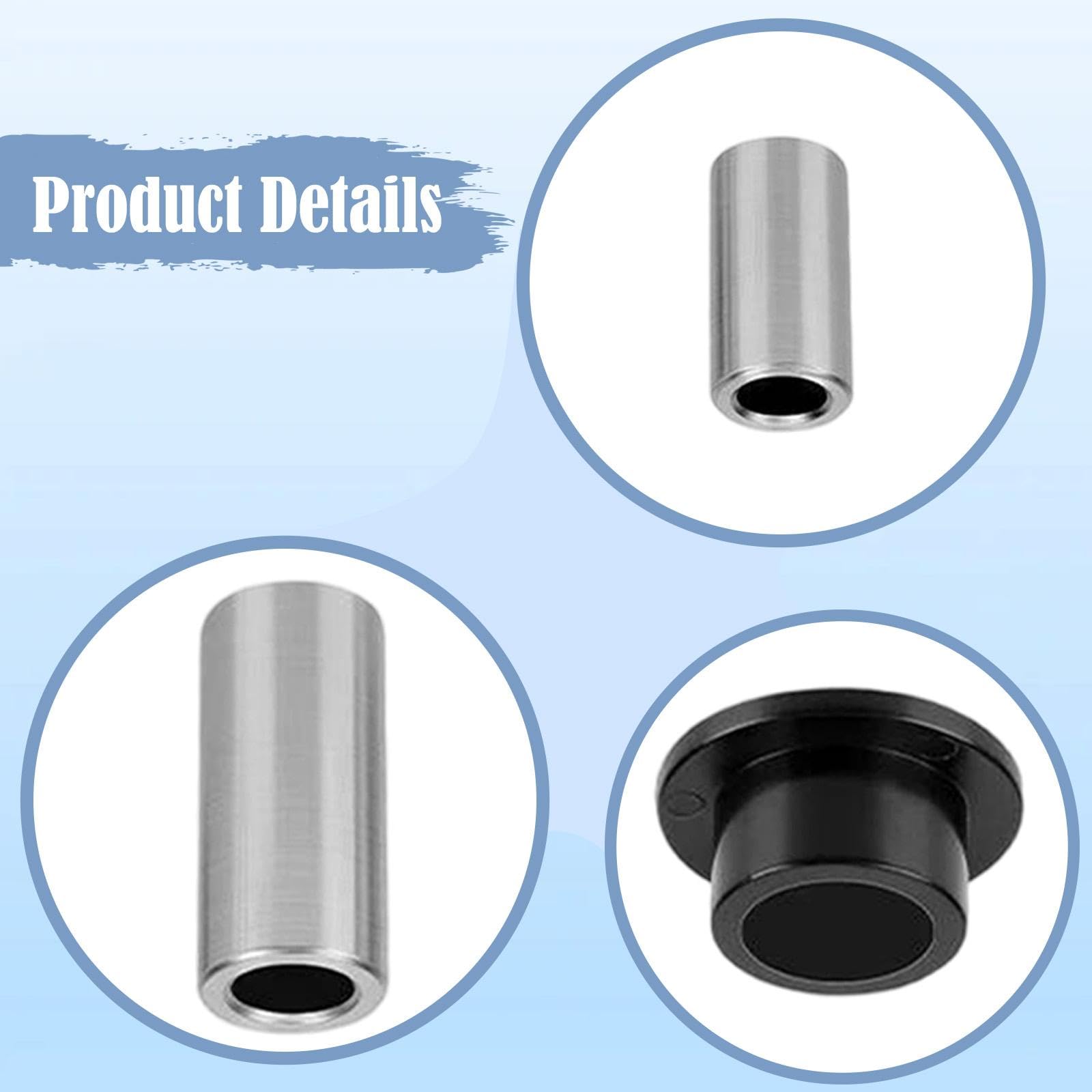 Kit de Bujes de Amortiguador Automotriz Manguitos Delanteros y Traseros Accesorios de Instalación Rápida Repuestos para Reparar Suspensión con