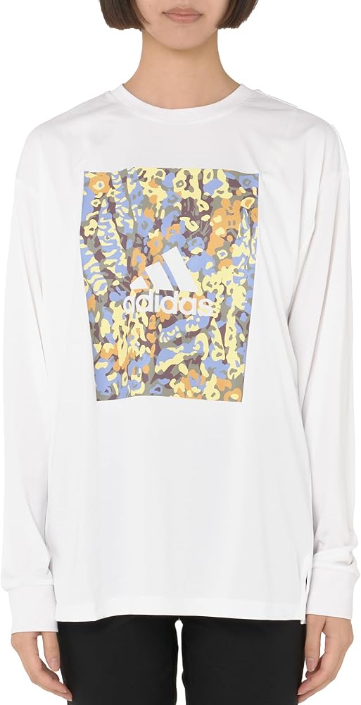 Amazon | アディダス 長袖 Tシャツ フローラル 長袖 Tシャツ