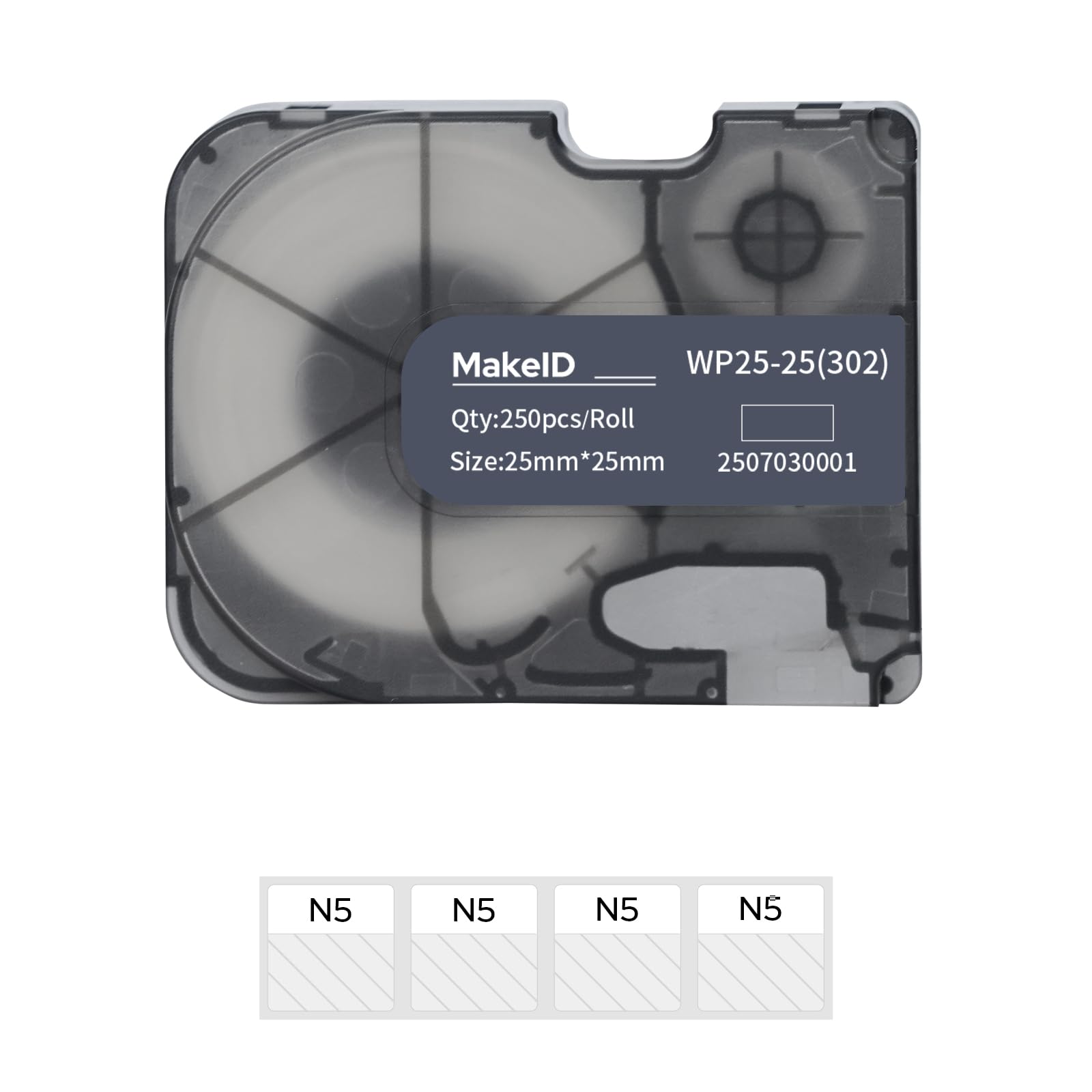MakeID P31S&P31 Self-Laminating Wire Wrap for Electrical&Datacom Cable, Integrated PE Labels with Ribbon Cartridge for P31S&P31 Industrial Label Maker