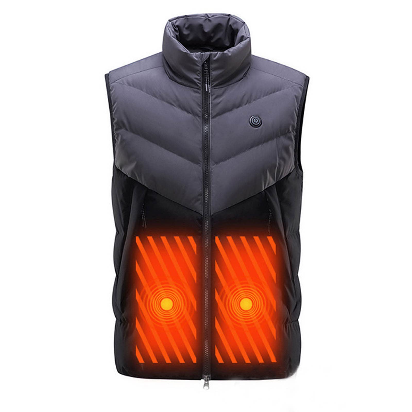 Gilet Riscaldato Uomo Giacca Riscaldato Con 9 Zone Riscaldamento 3 Temperatura Regolabile Giubbino Riscaldante Intelligente Invernale Gilet Termico Giubbotto Piumino Per Caccia Moto Sci E Campeggio