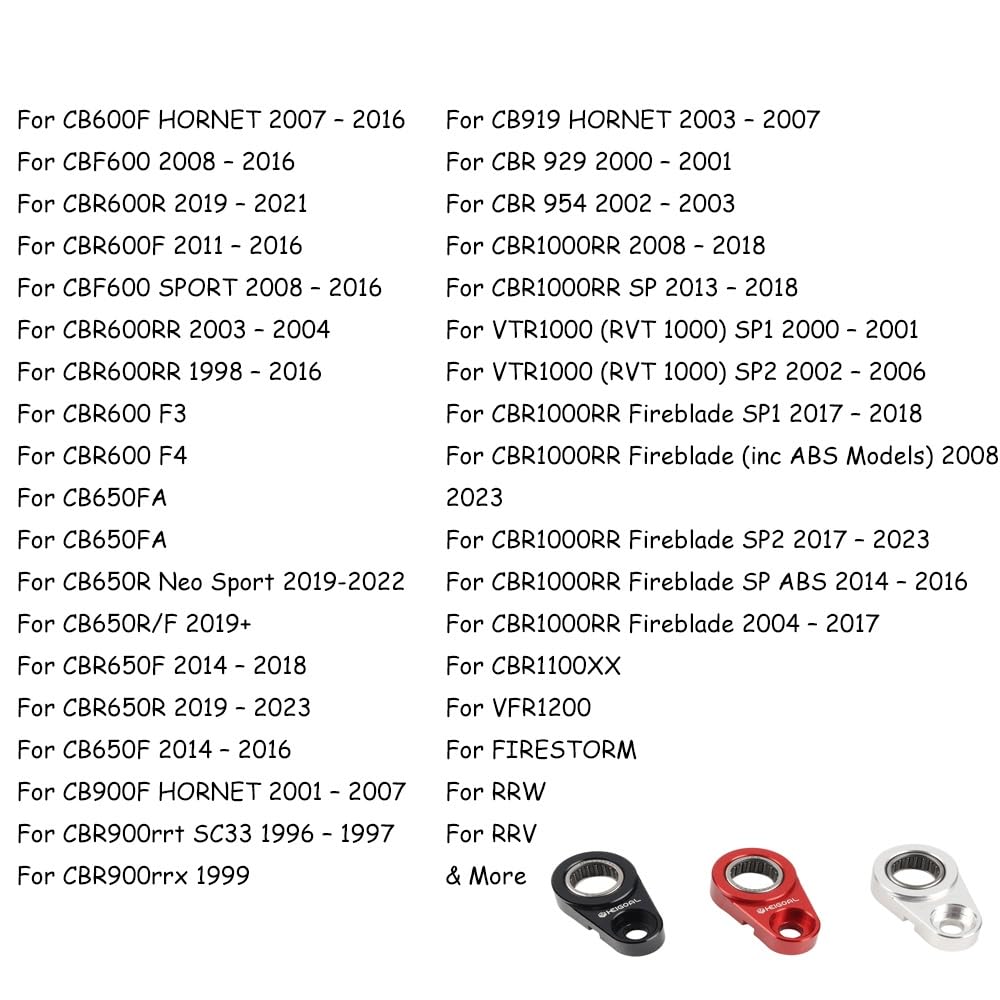 Stabilizzatore leva cambio per motocicletta Supporto leva cambio compatibile con Honda VTR RC51 SP CBR CB600 900 1000 RR Fireblade VOGE Valico 625DSX 525DSX