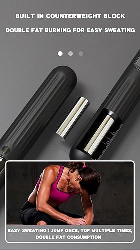 Miniatura 3 de Cuerda de saltar  Cuerda de saltar para hombres, cuerda de saltar pesada, cuerda de saltar para mujer, longitud ajustable, aplicación inteligente,