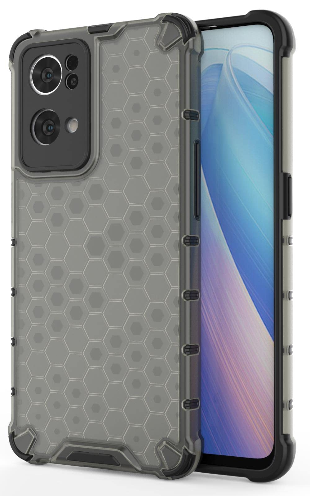 Gorilion Back Case Cover for Oppo Reno7 Pro 5G | Stylish Case - Black