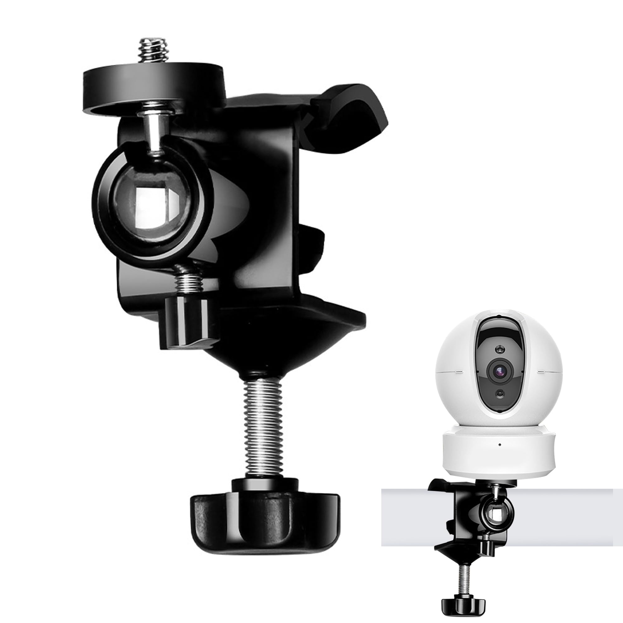 Staffa Regolabile Per Telecamere Esterne - Supporto Per Pali, Alberi O Tubi, Montaggio Senza Forare