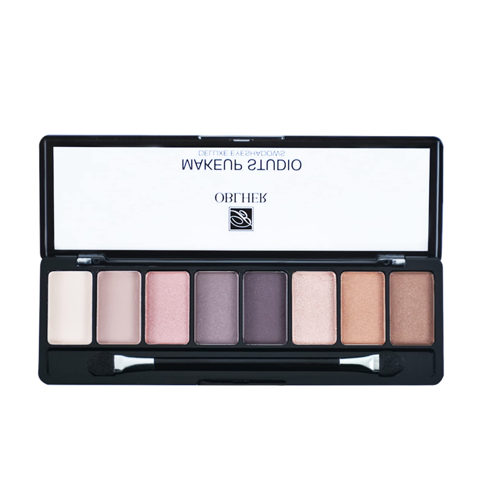 OBLHER B Palette di ombretti a 8 colori Deluxe Contour Palette di ombretti Matte Shimmer High Color Warm Eyeshadow Palette E9470-01
