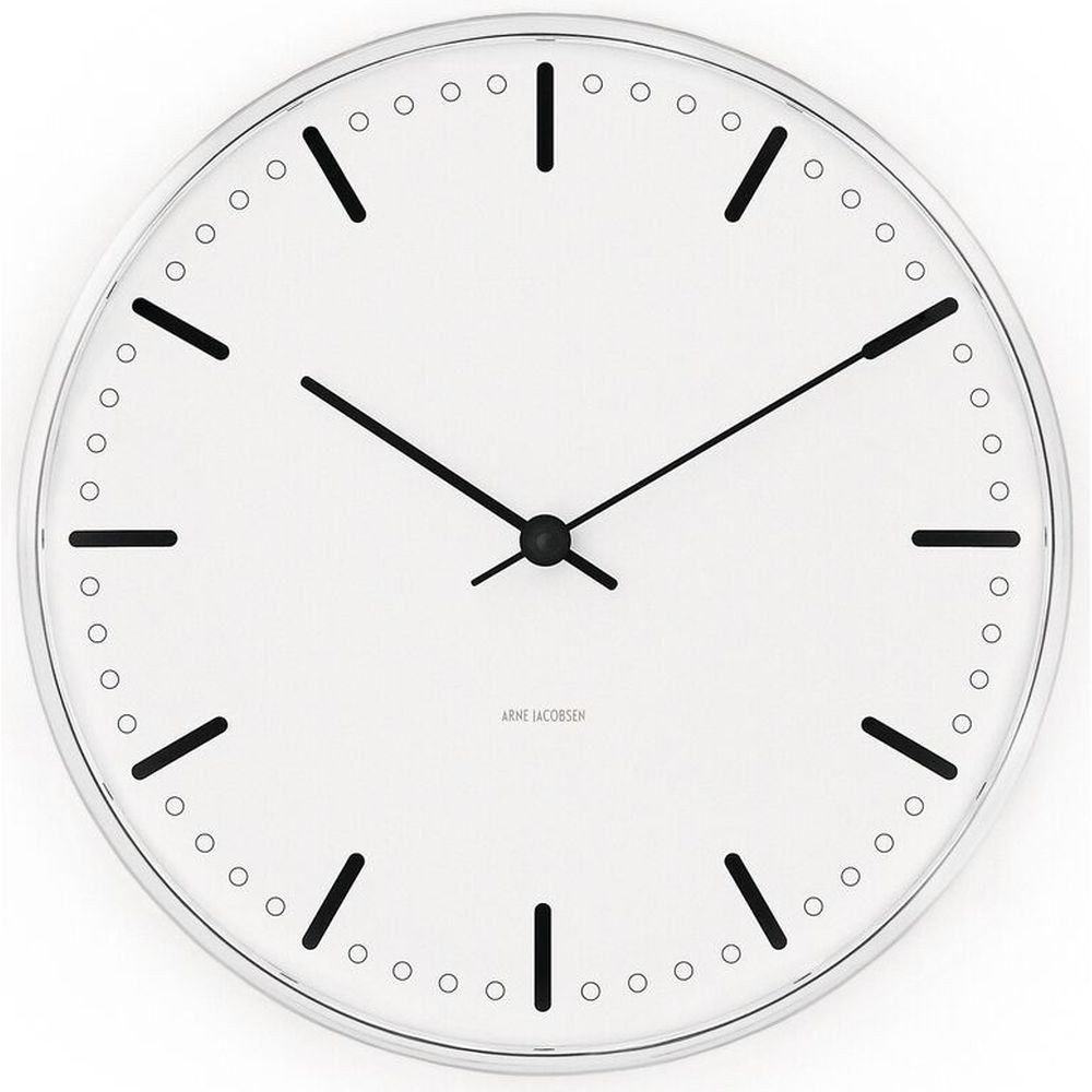 Arne Jacobsen Wall Clock, Multi-Coloured, 10x28x28.5