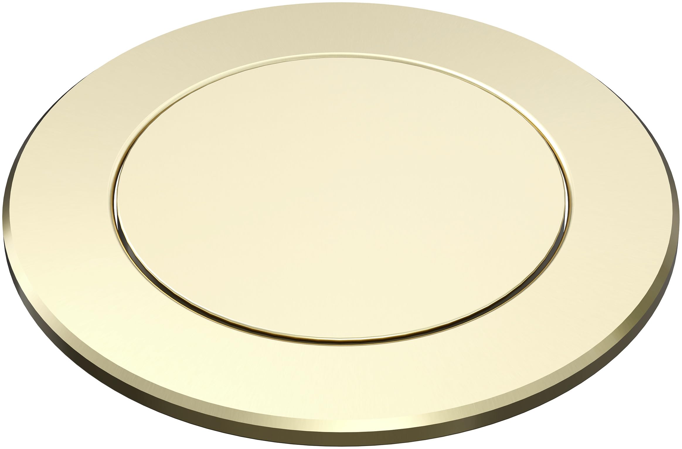BLANCO PushControl Satin Gold | Flat Remote Waste Control Suitable for All Sinks with InFino Waste System | Simple Push Operation | Easy Cleaning | Required Drilling Diameter: 35 mm
