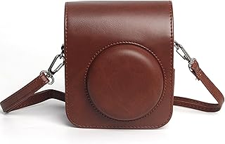 Capa para Instax Mini 12, Bolsa de Couro PU para Câmera, Capa para Câmera Instantânea Com Alça de Ombro Ajustável, Capa Protetora para Câmera para Instax Mini 12