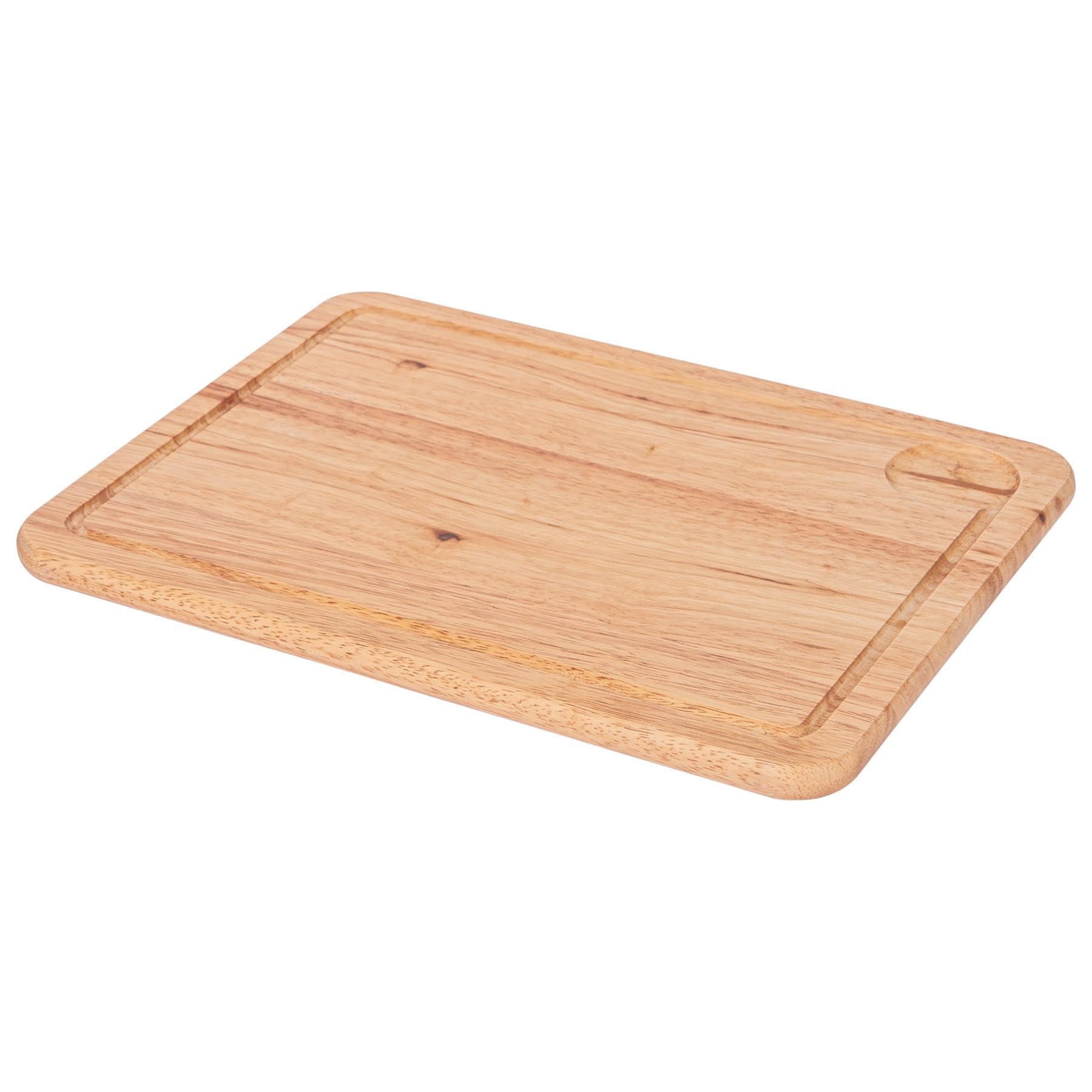 Argon Tableware Brown Large Wooden Chopping Board - 40X30x2cm Butchers Block Wood Cutting Board For Meat, Vegetables & Cheese - Charcuterie & Cheese Wood Chopping Mat For Kitchens