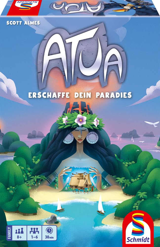 Schmidt Spiele 49472 Atua, Strategy Game, Laying Card Game