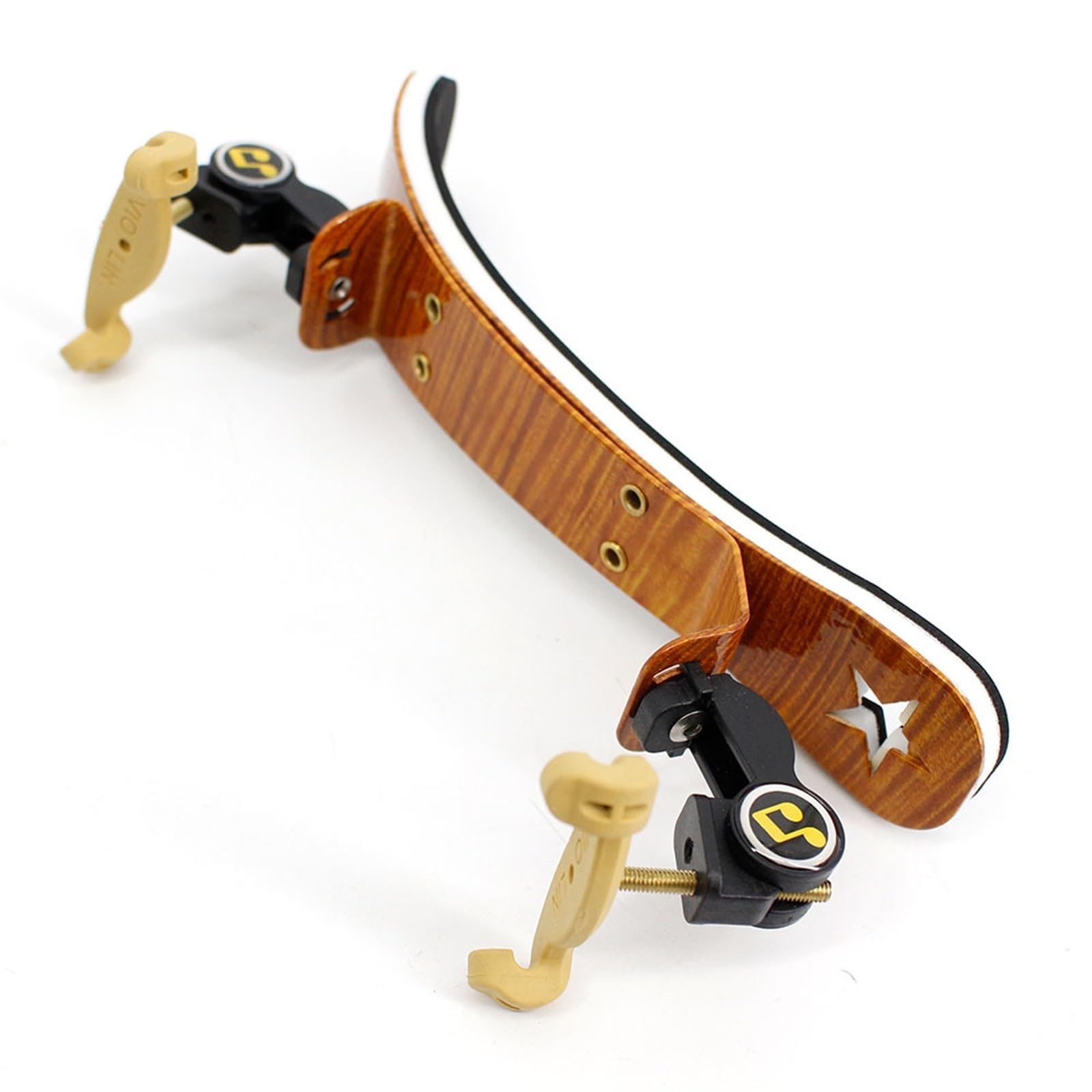 Accesorios para violín Reposapiés para violín Almohadilla para el hombro de aleación de aluminio Esponja engrosada Soporte de carga Arco grande Ancho y altura ajustables Reposapiés para violín (Color