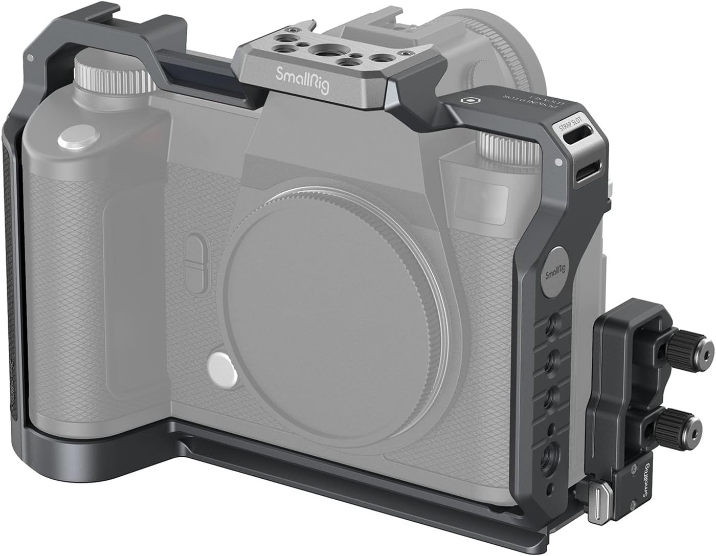 SmallRig SL3 Cage Kit for Leica SL3 with Aluminum and Titanium Build, One-Touch Release Cable Clamp, Quick Release Plate for Arca-Type, Shoe Mount, NATO Rail, QD Socket, Threads - 4510